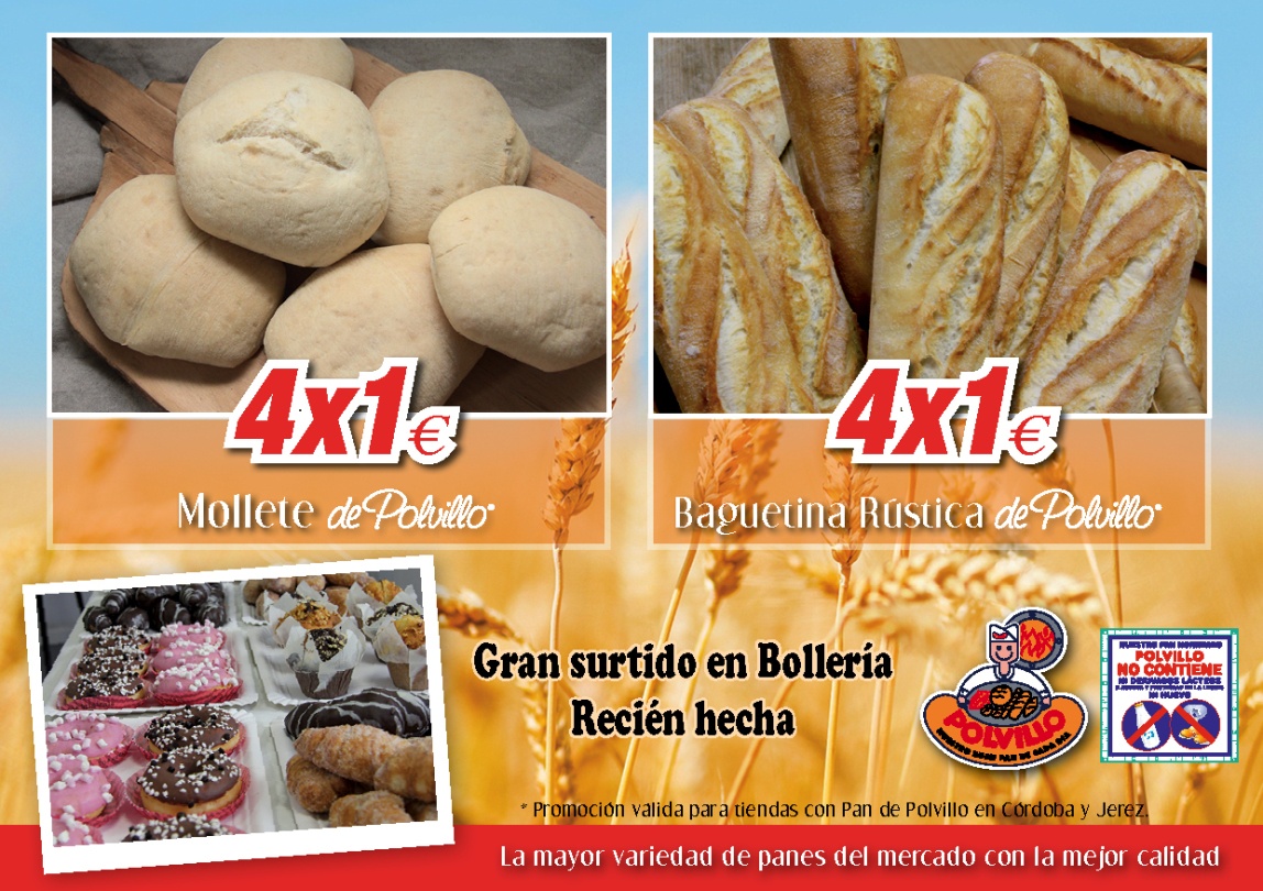 Ofertas molletes y baguetinas polvillo