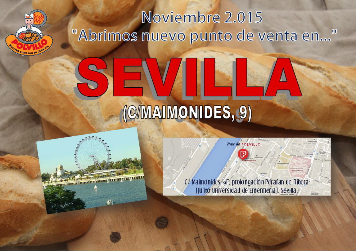 Apertura panaderia polvillo Sevilla, calle maimonides