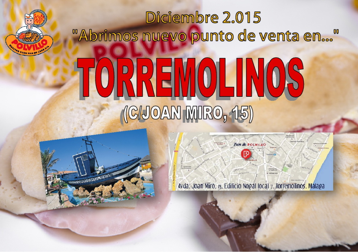 Apertura panaderia polvillo Torremolinos, calle Juan Miro