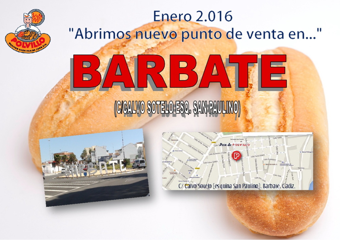 Apertura panaderia polvillo Barbate, Calle Calvo Sotelo